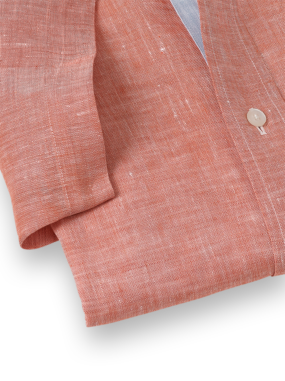 Alternate Image of Non-iron Linen Solid Dress Shirt With Contrast Trim-3