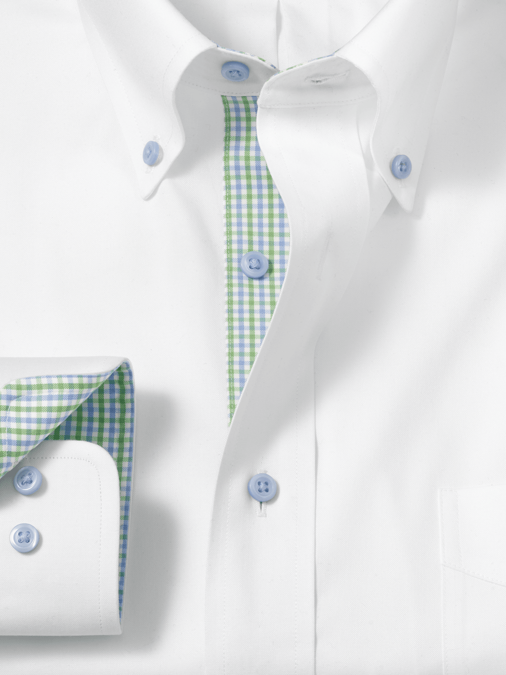 Alternate Image of Comfort Stretch Non-iron Solid Dress Shirt With Contrast Trim-5