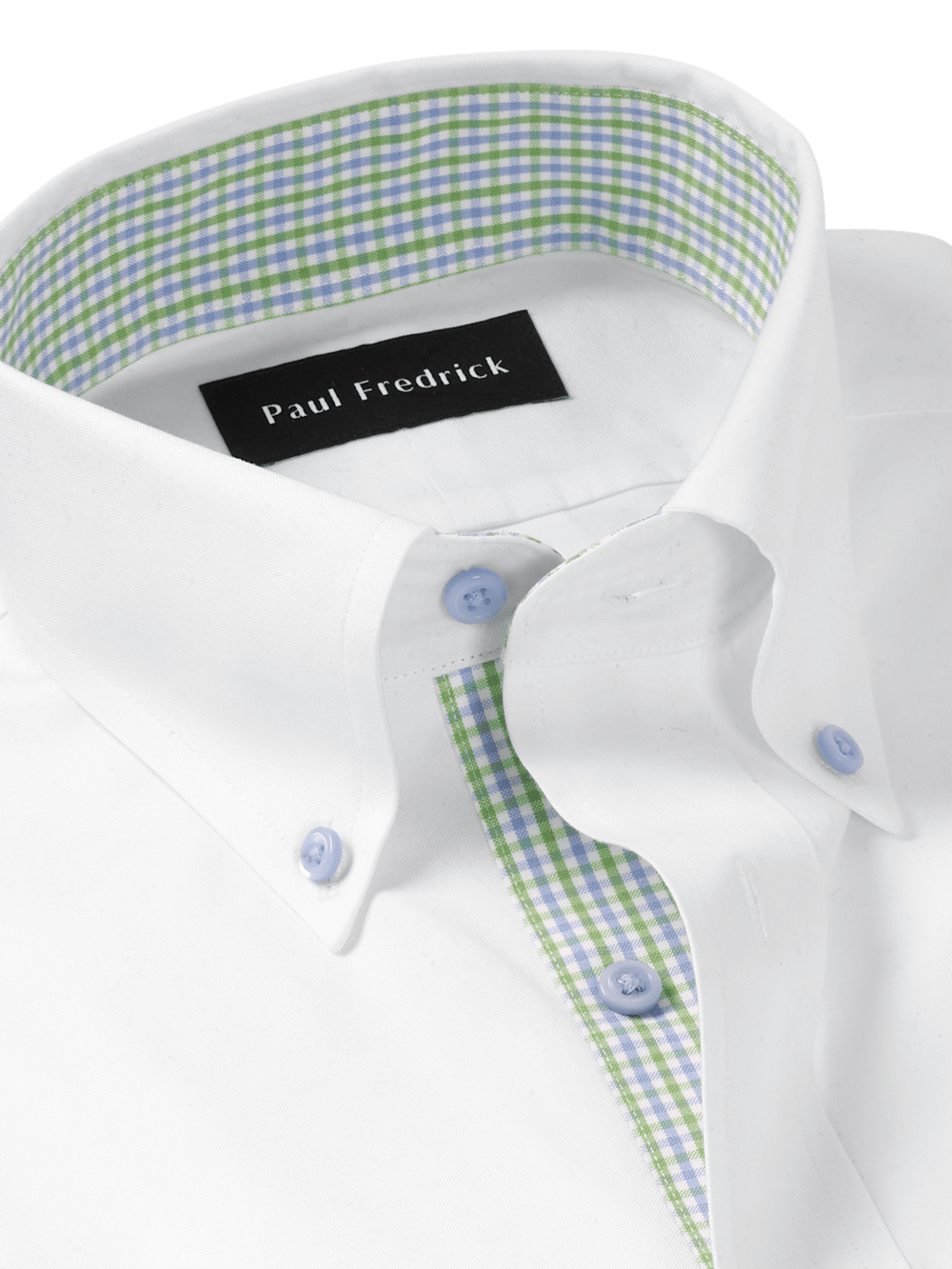Alternate Image of Comfort Stretch Non-iron Solid Dress Shirt With Contrast Trim-6