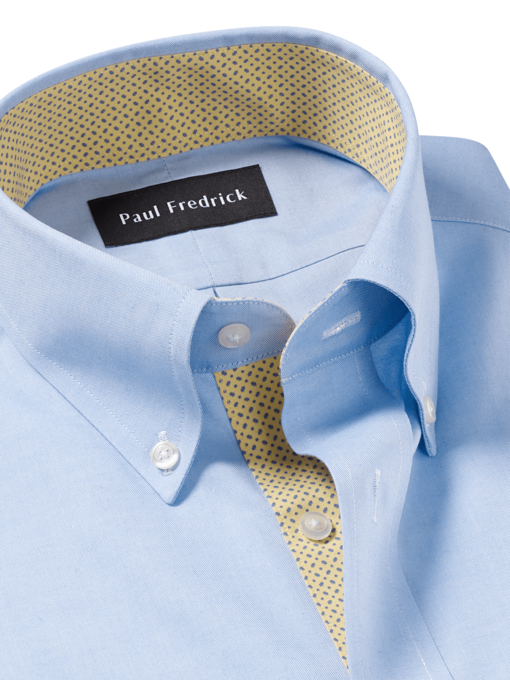 Alternate Image of Comfort Stretch Non-iron Solid Dress Shirt With Contrast Trim-6
