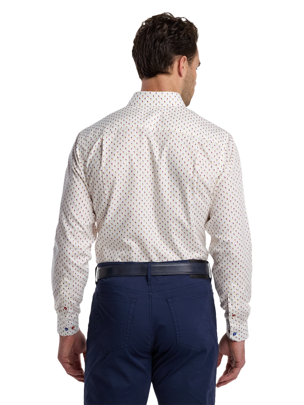 ice cream dress shirt Non-Iron Cotton Ice Cream Cone Dress Shirt With Contrast Trim
