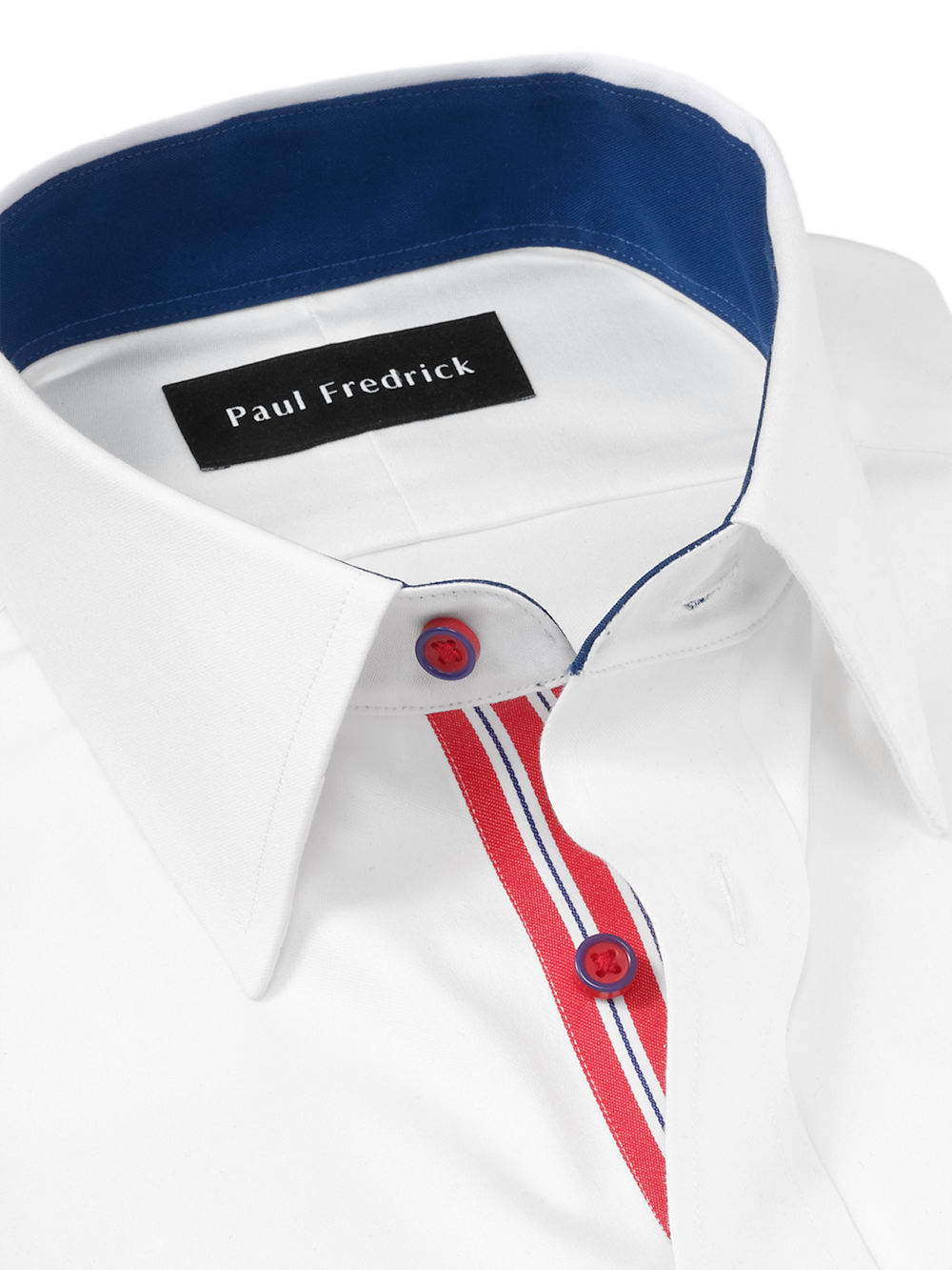 Alternate Image of Comfort Stretch Non-iron Solid Dress Shirt With Contrast Trim-6