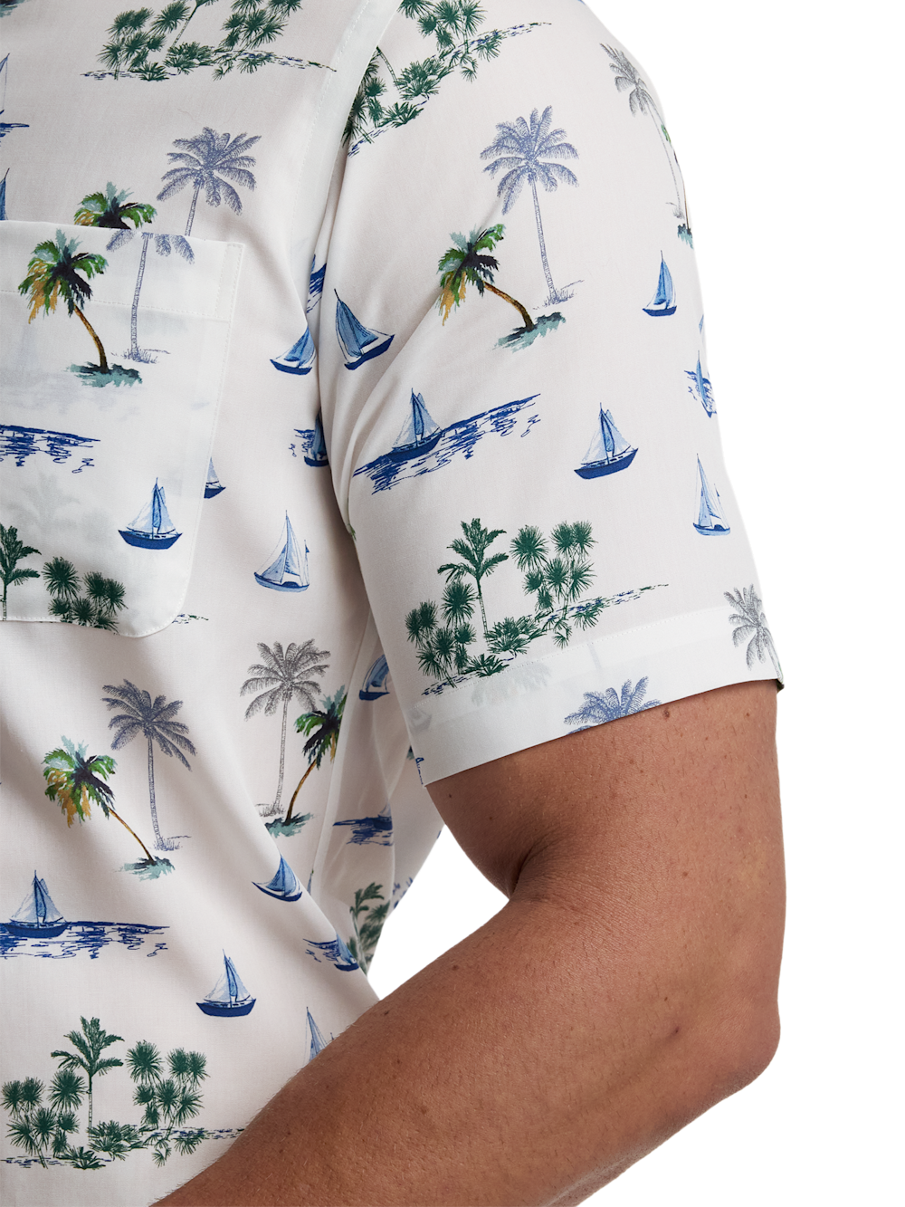 Alternate Image of Non-iron Cotton Novelty Dress Shirt With Contrast Trim-3