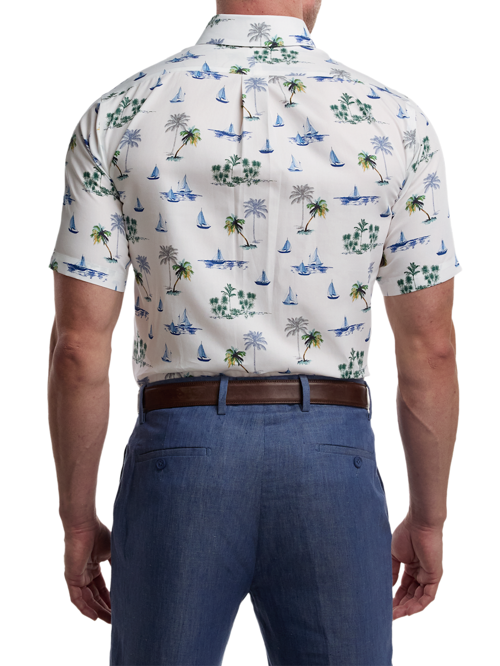 Alternate Image of Non-iron Cotton Novelty Dress Shirt With Contrast Trim-4