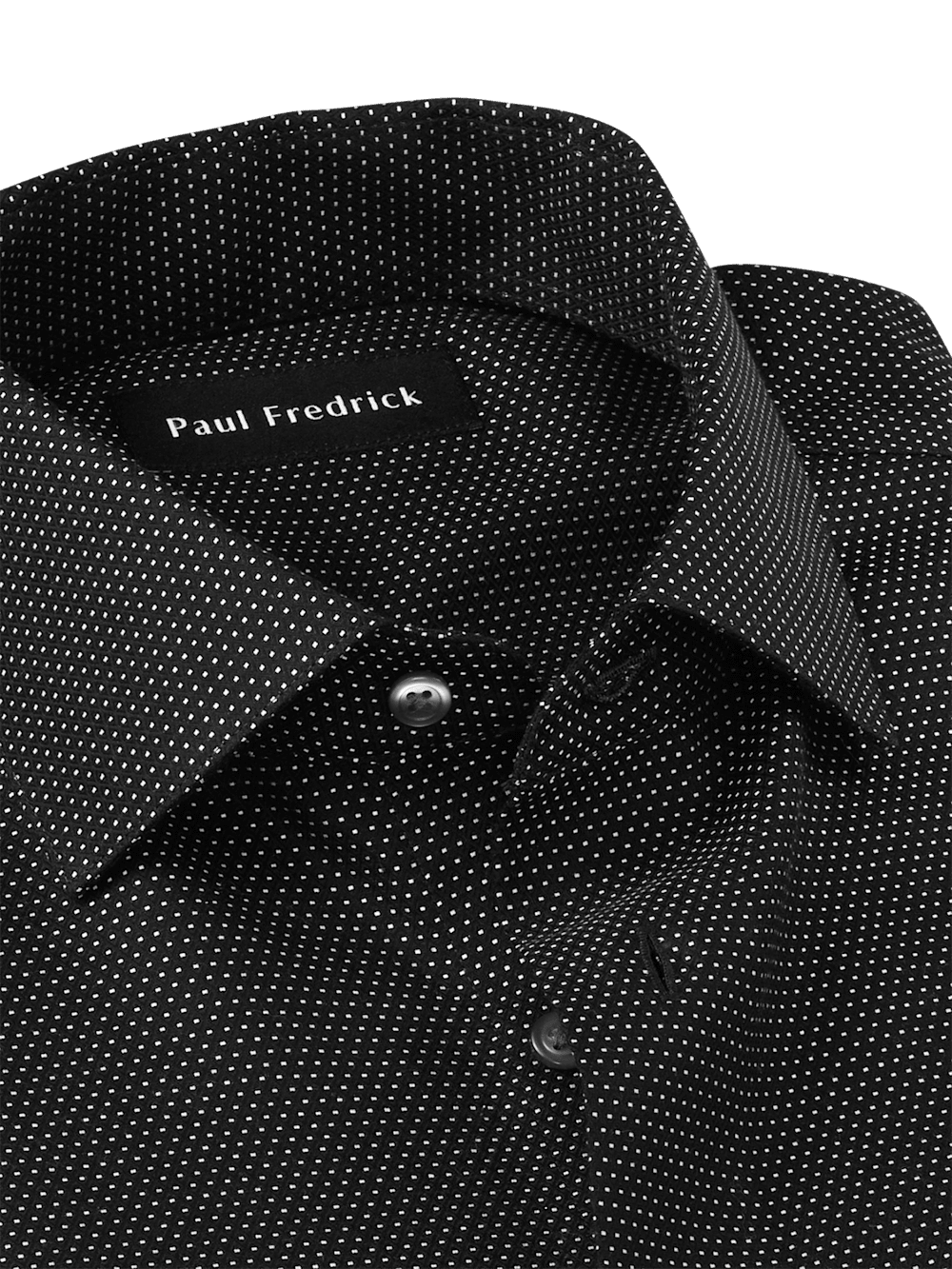 Non-Iron Cotton Dot Dress Shirt