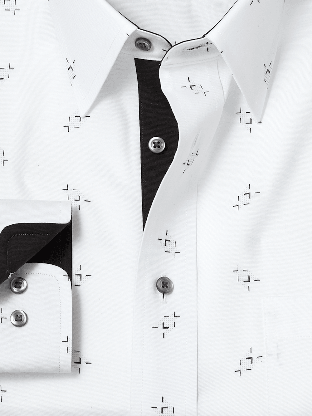 white patterned dress shirt White Herringbone Twill Dress Shirt Formal Business Mens Stylish Paisley Fashion