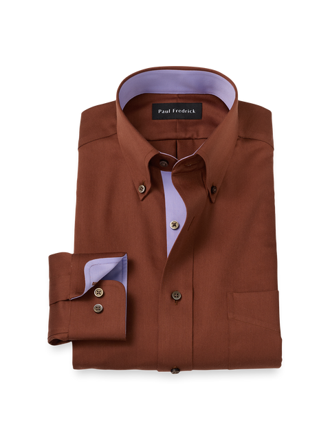 dark brown dress shirts for men Chocolate Dress Shirt 18.5 / 34/35 main image 1