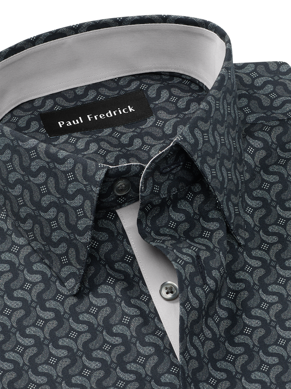 Alternate Image of Comfort Stretch Non-iron Deco Dress Shirt With Contrast Trim-6