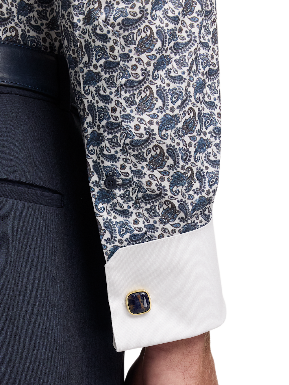 Alternate Image of Comfort Stretch Non-iron Paisley Dress Shirt-3