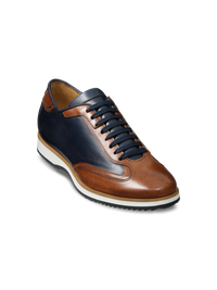 Wayne Sneaker - Navy/tan