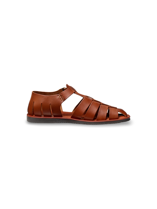 Roland Fisherman Sandal - Chestnut – Paul Fredrick