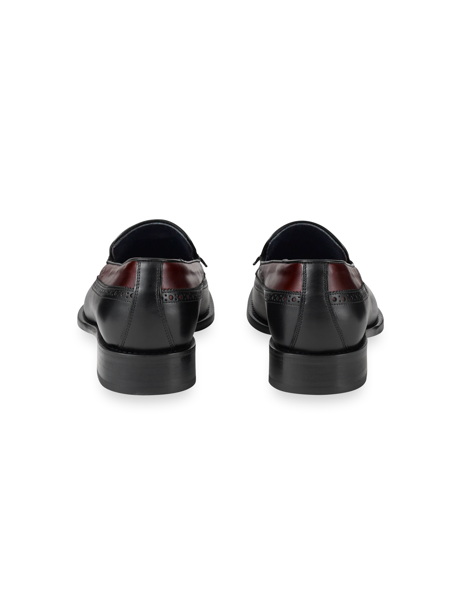 Maxwell Tassel Loafer - Black/burgundy