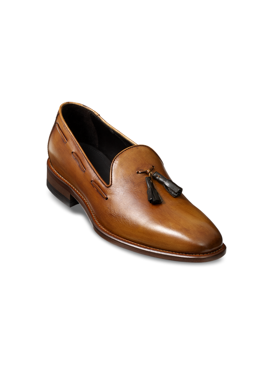 tassel Loafer 90s イタリア製 本革 Ethan Tassel Loafer - Chestnut – Paul Fredrick