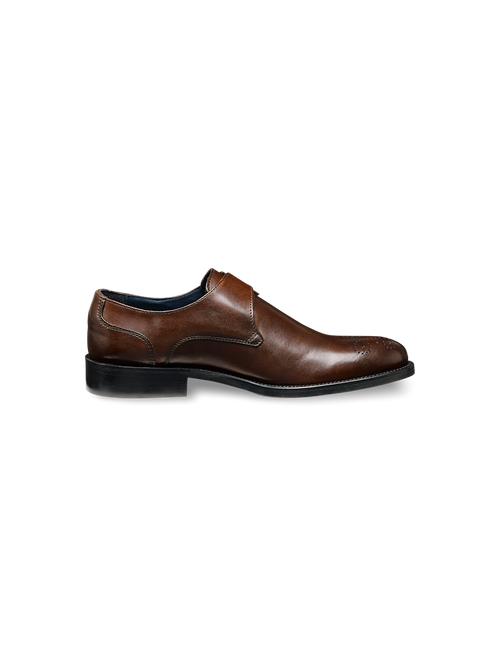 Henry Monk Strap - Dark Brown – Paul Fredrick display picture 3