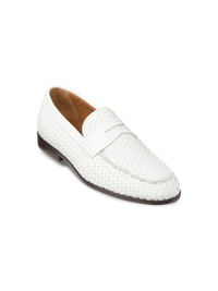 Taylor Penny Loafer - White