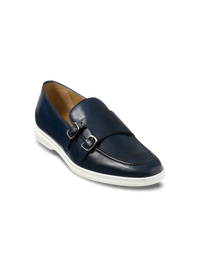 Simon Monk Strap Loafer - Navy