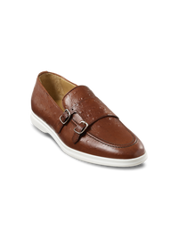 Zeke Monk Strap Loafer - Chestnut