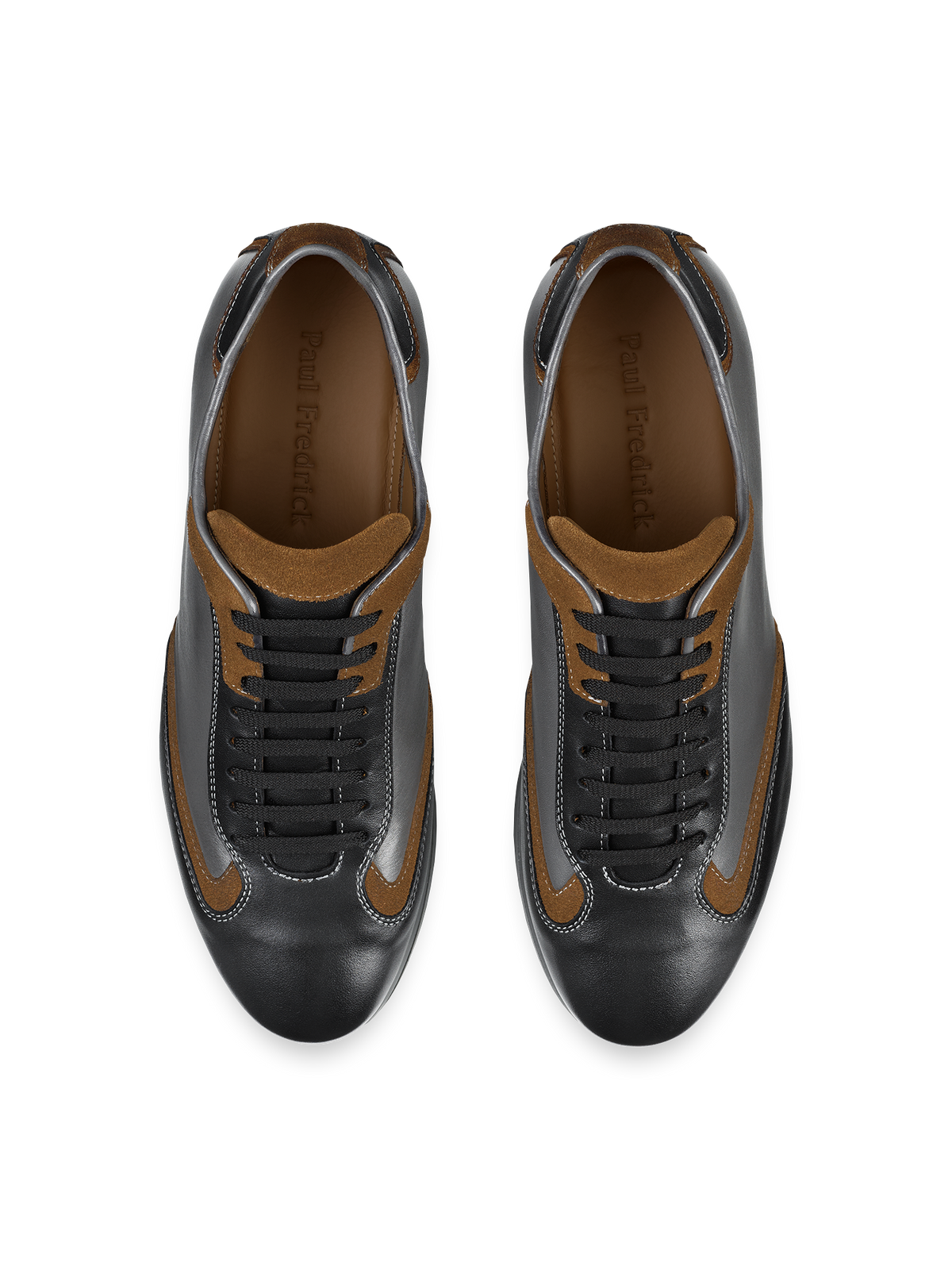 Alternate Shot of Men's Black Multi  Footwear  - 2