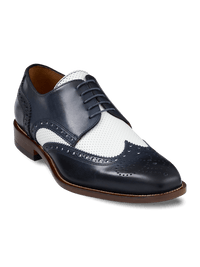 Morris Derby - Navy/white