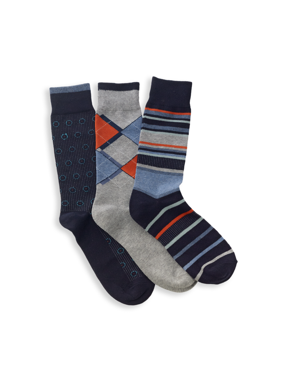 Men's Black Multi  Socks 