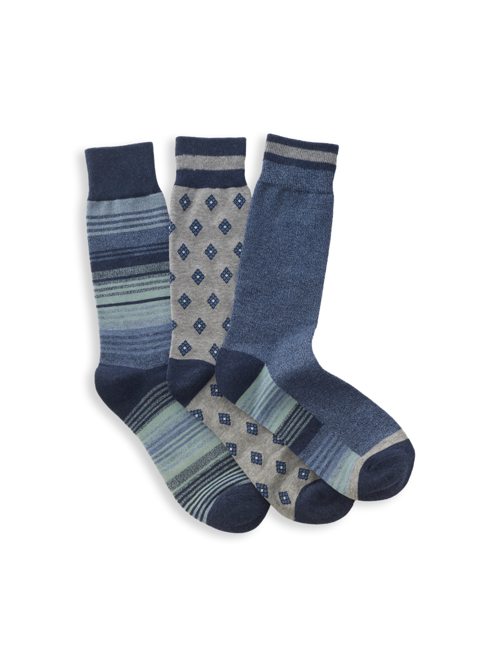 Men's Blue Multi  Socks 