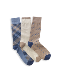 3-Pack Cotton Blend Sock - Multi