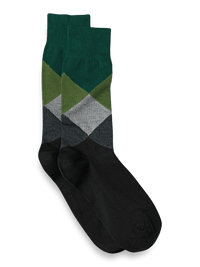 Argyle Cotton Blend Socks - Multi