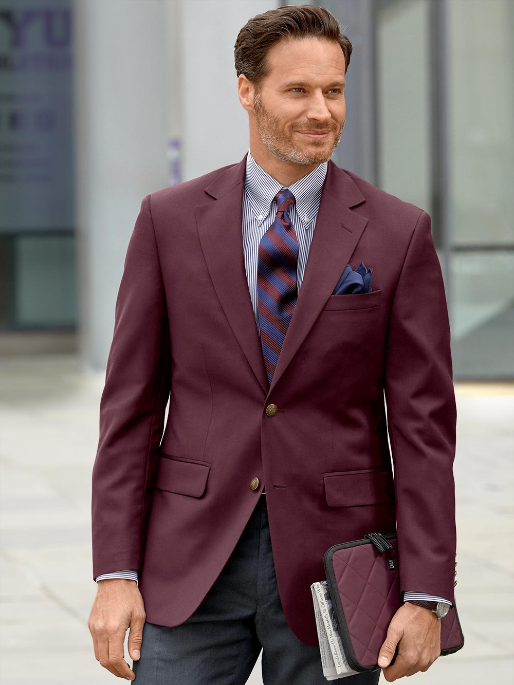 Classic Fit Wool Travel Blazer