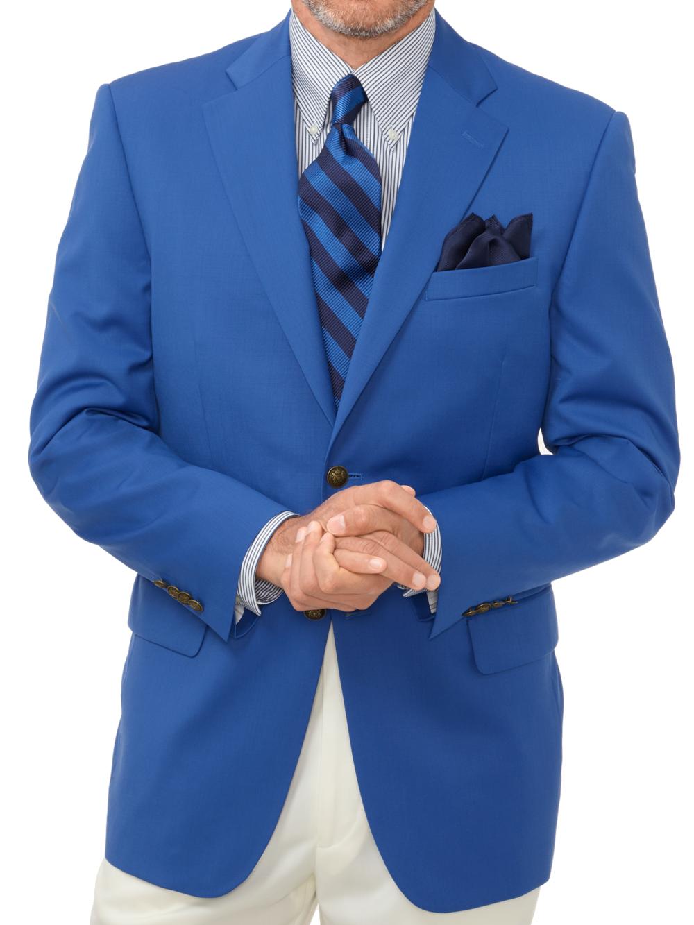 Tailored Fit Wool Travel Blazer