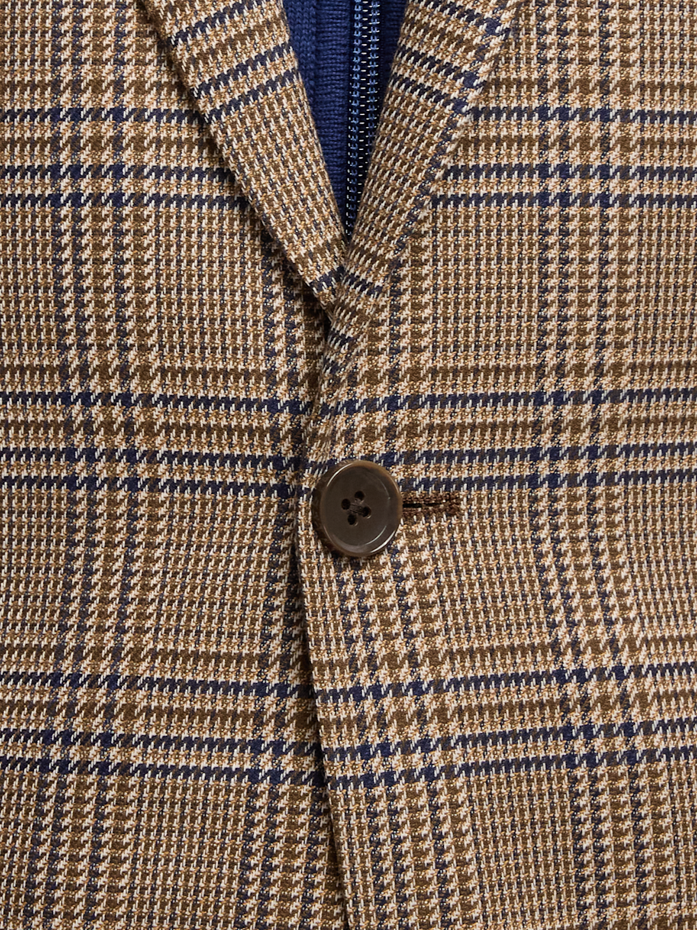 Alternate Image of Microfiber Plaid Single Breasted Notch Lapel Sport Coat-4
