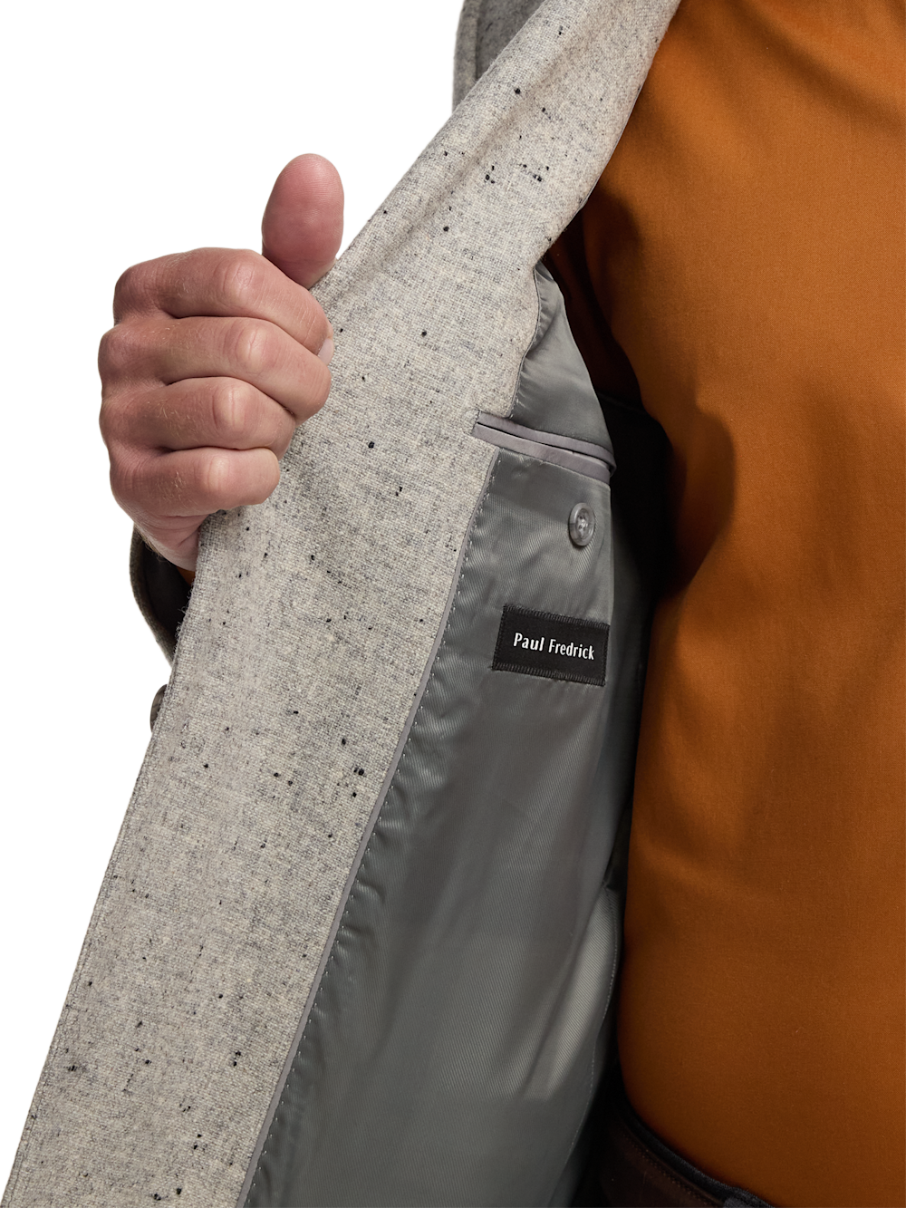 Alternate Image of Wool Donegal Single Breasted Notch Lapel Sport Coat-3