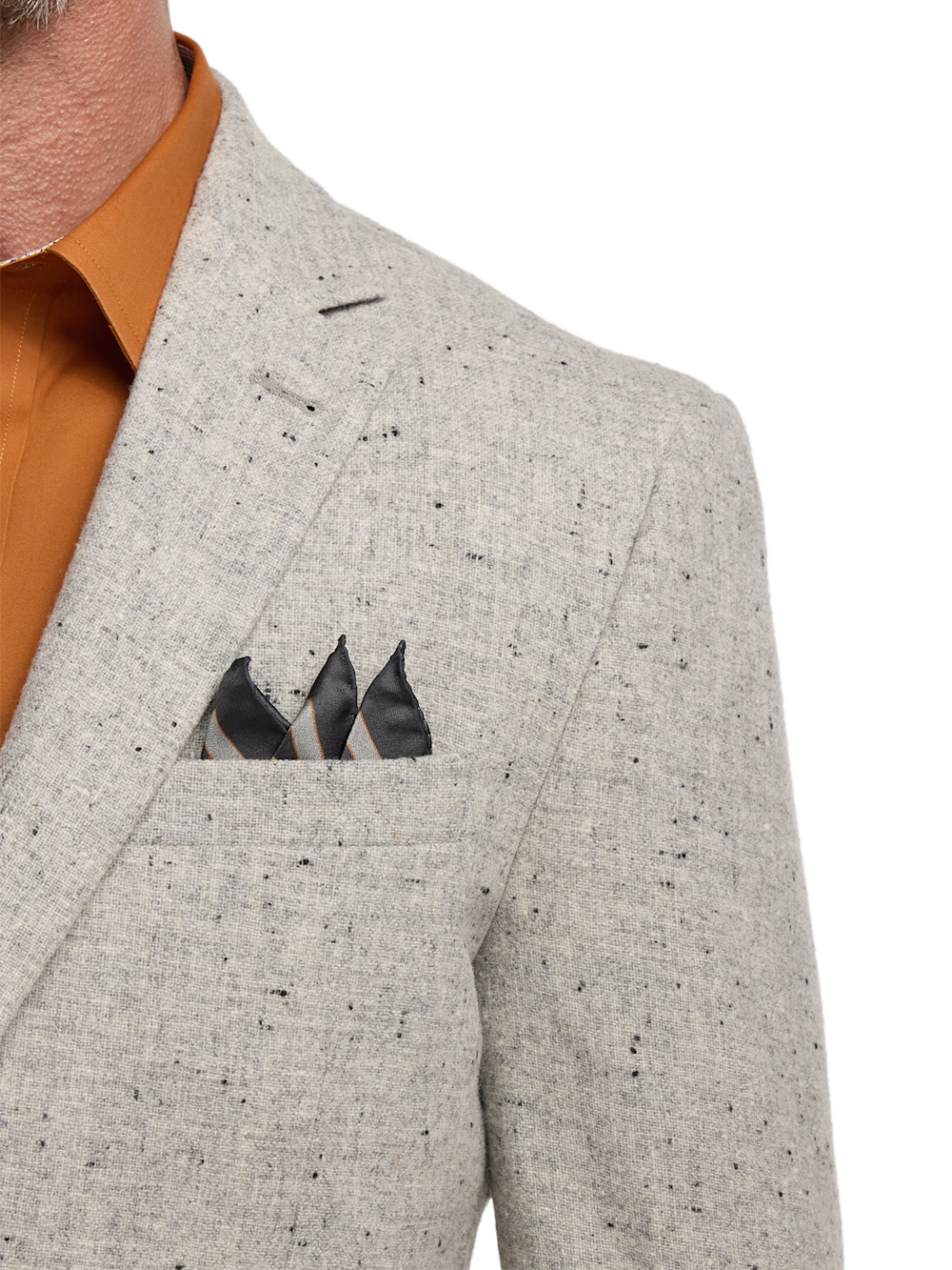 Alternate Image of Wool Donegal Single Breasted Notch Lapel Sport Coat-5