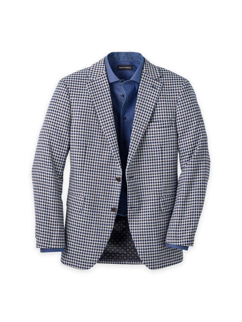 Men's Blue Multi Check Sportcoats 