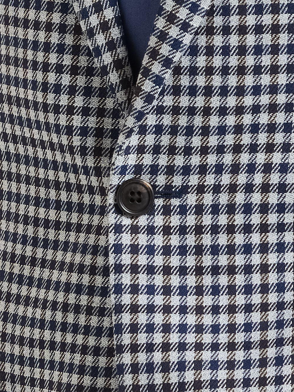 Alternate Shot of Men's Blue Multi Check Sportcoats  - 5