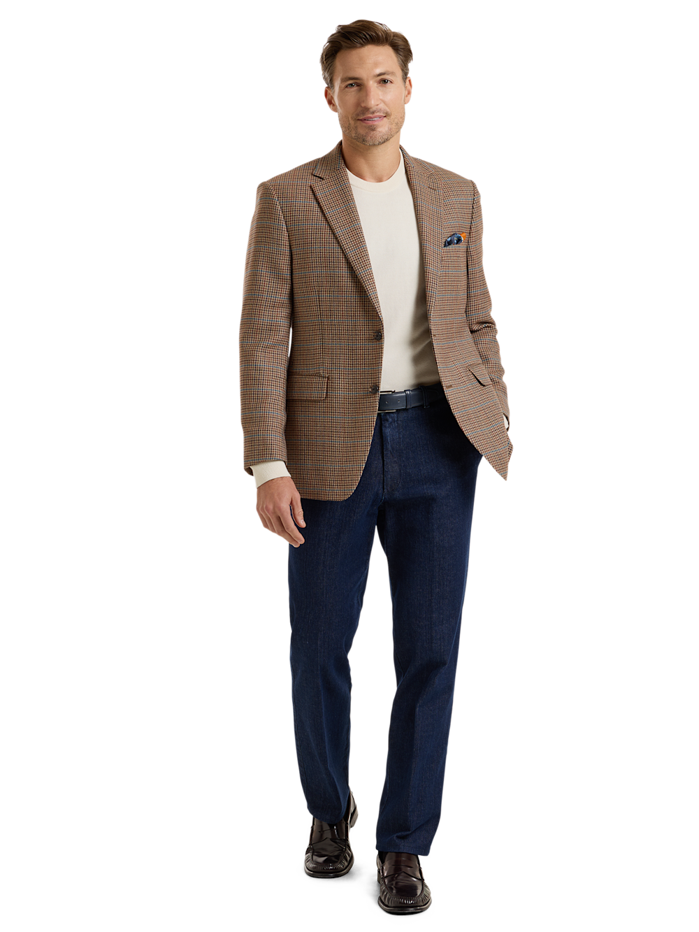 Alternate Shot of Men's Rust Multi Houndstooth Sportcoats 