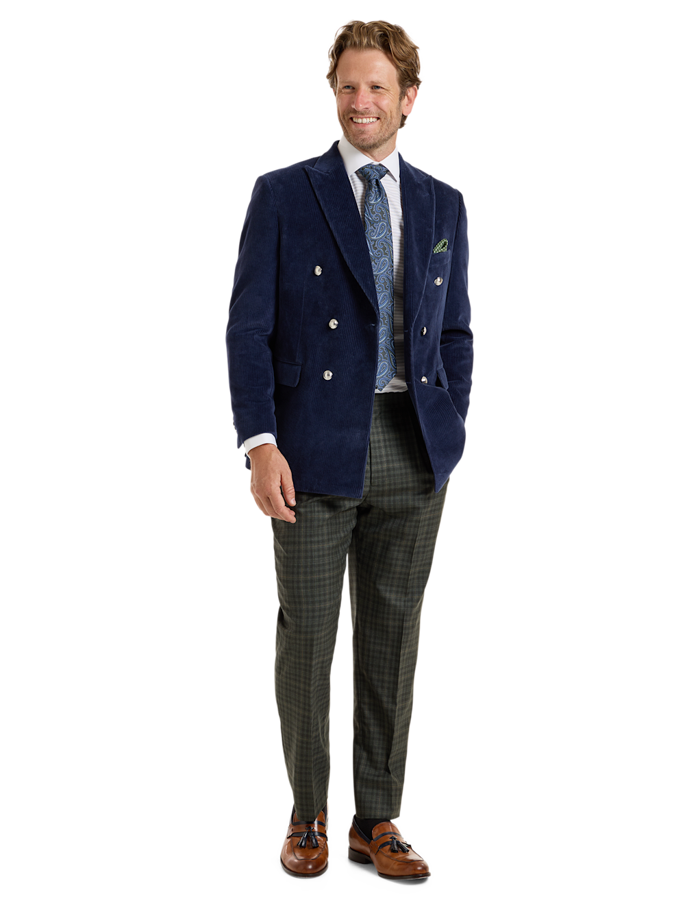 Men's Blue Solid Sportcoats 