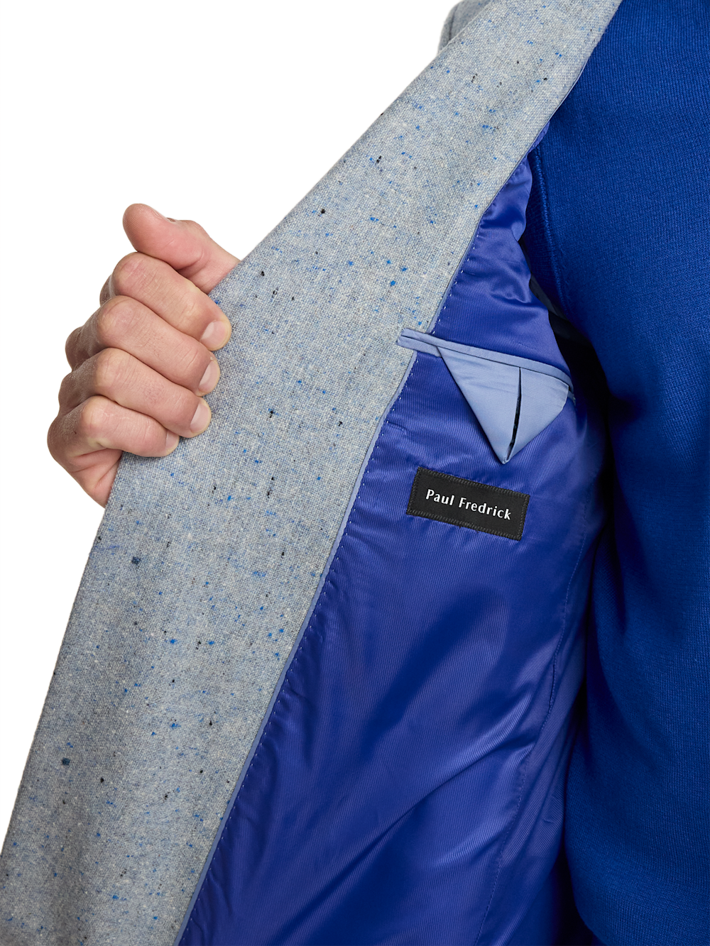 Alternate Image of Wool Donegal Single Breasted Notch Lapel Sport Coat-4