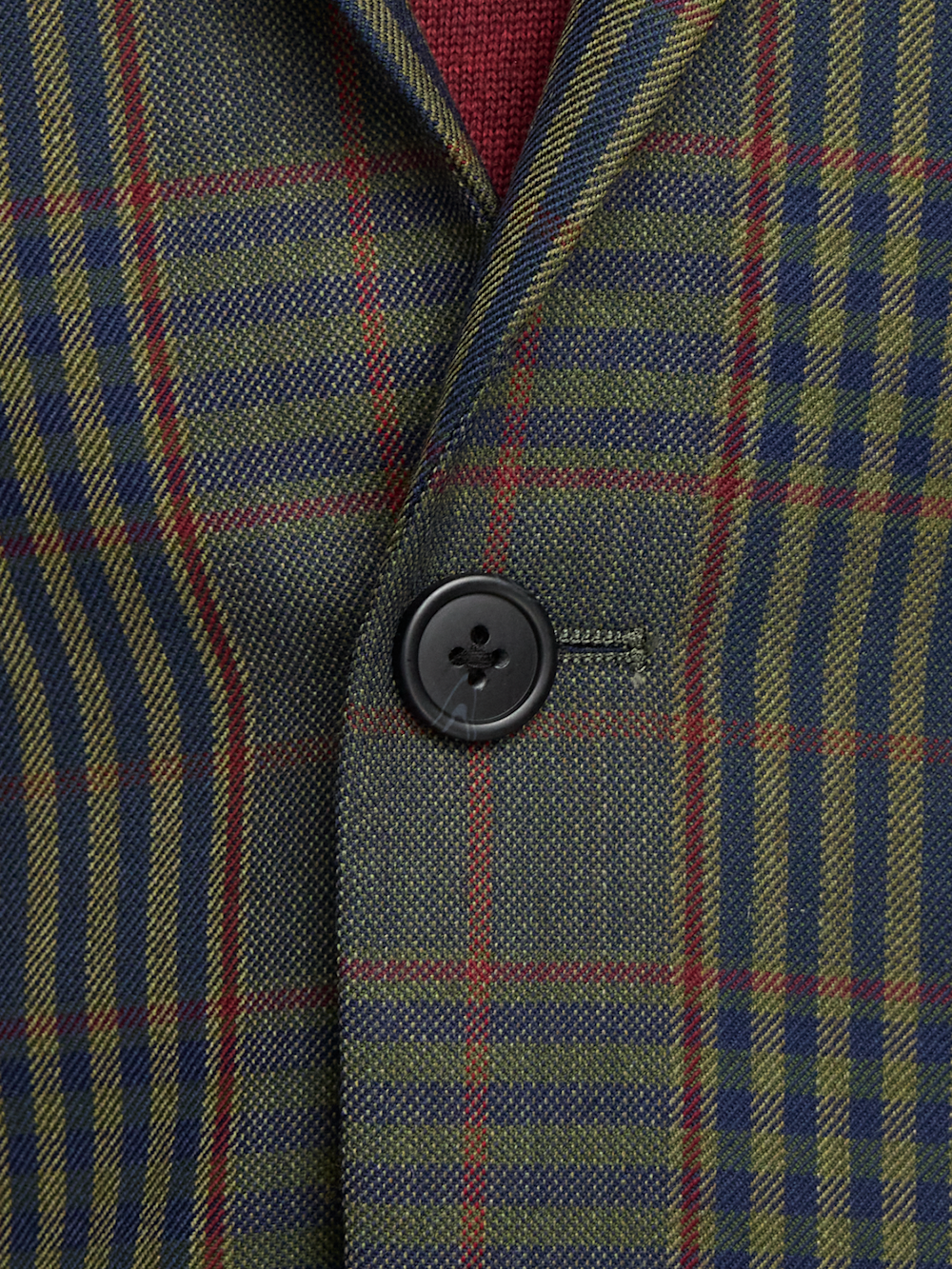 Alternate Image of Wool Blend Plaid Single Breasted Notch Lapel Sport Coat-5