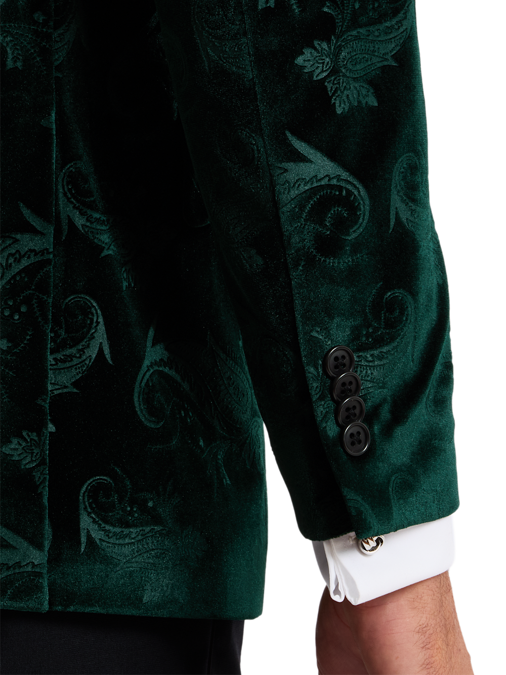 Alternate Shot of Men's green  Sportcoats  - 3