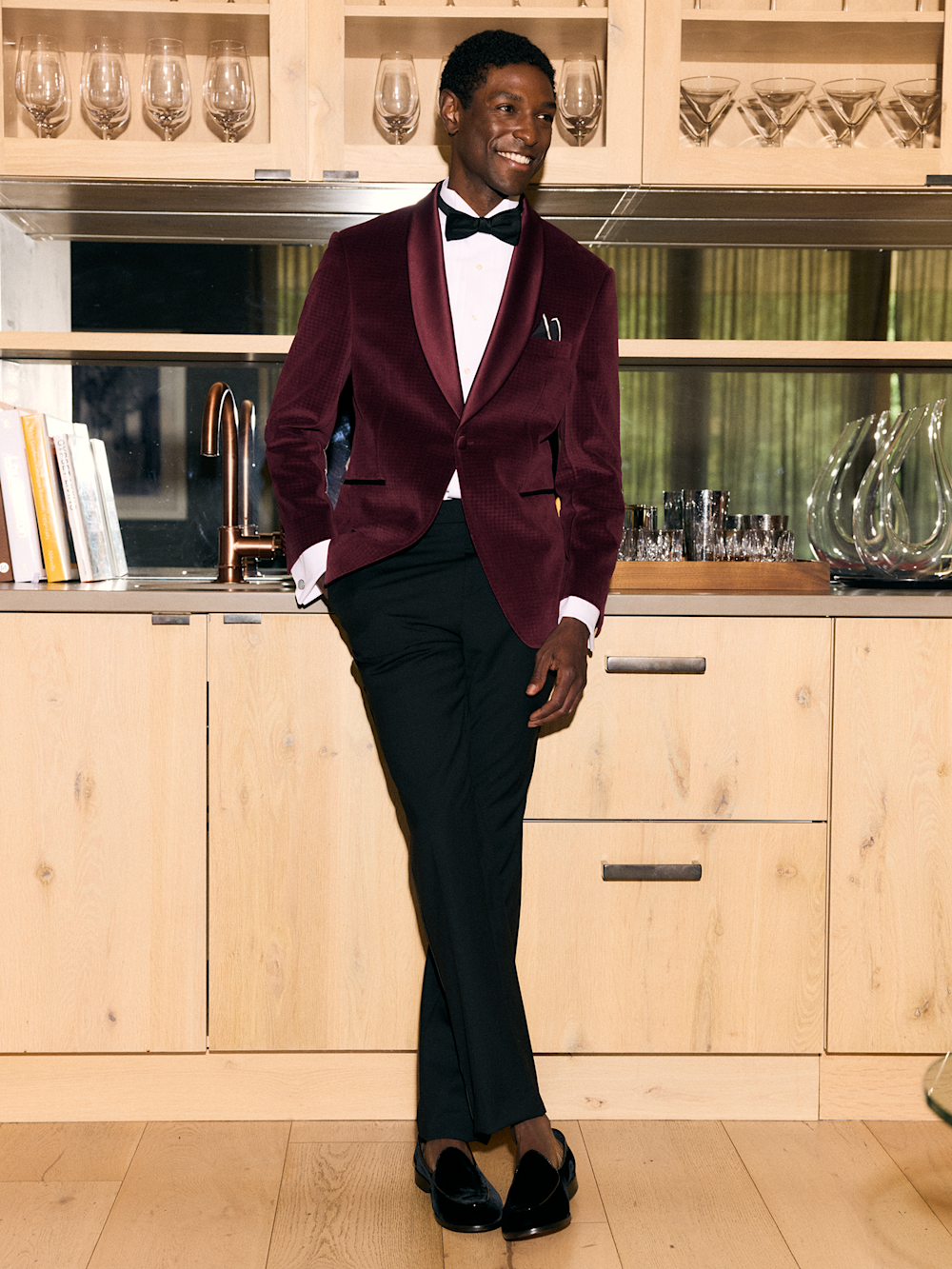Alternate Shot of Men's burgundy  Sportcoats 
