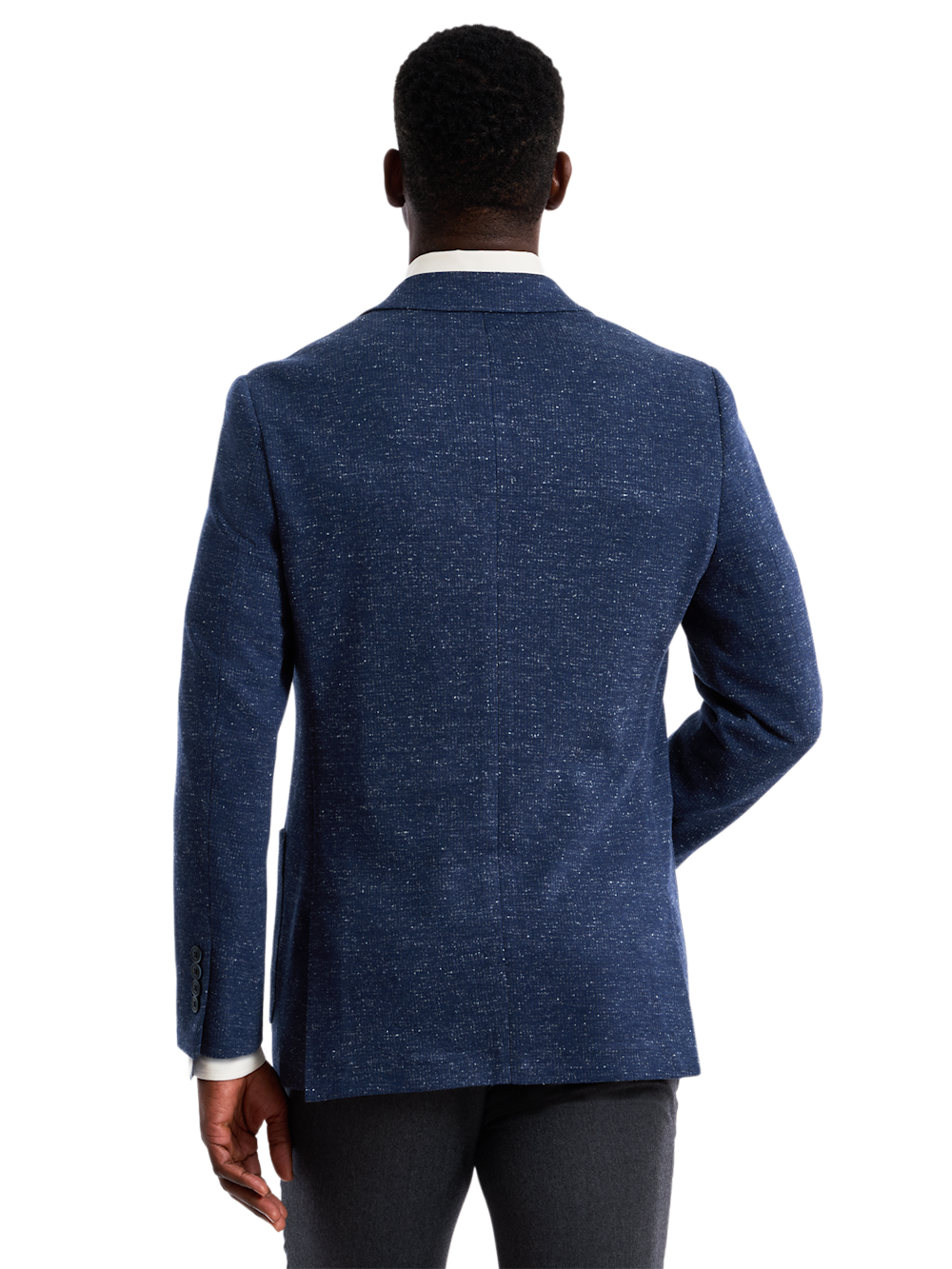 Alternate Shot of Men's blue  Sportcoats  - 5