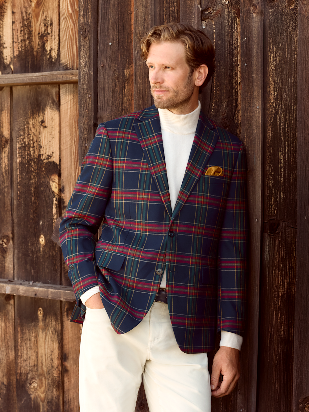 Alternate Shot of Men's blue  Sportcoats  - 1