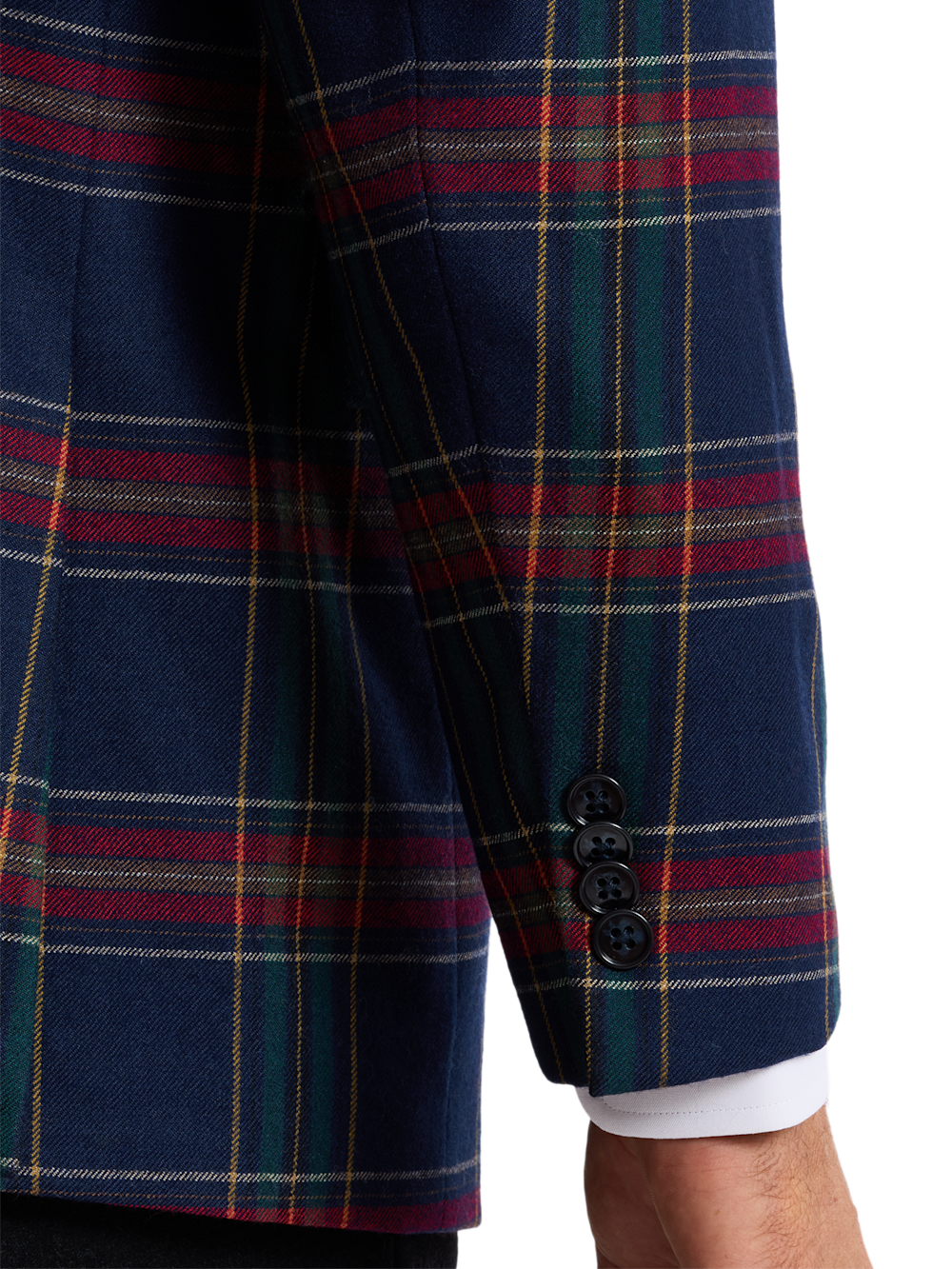 Alternate Shot of Men's blue  Sportcoats  - 3