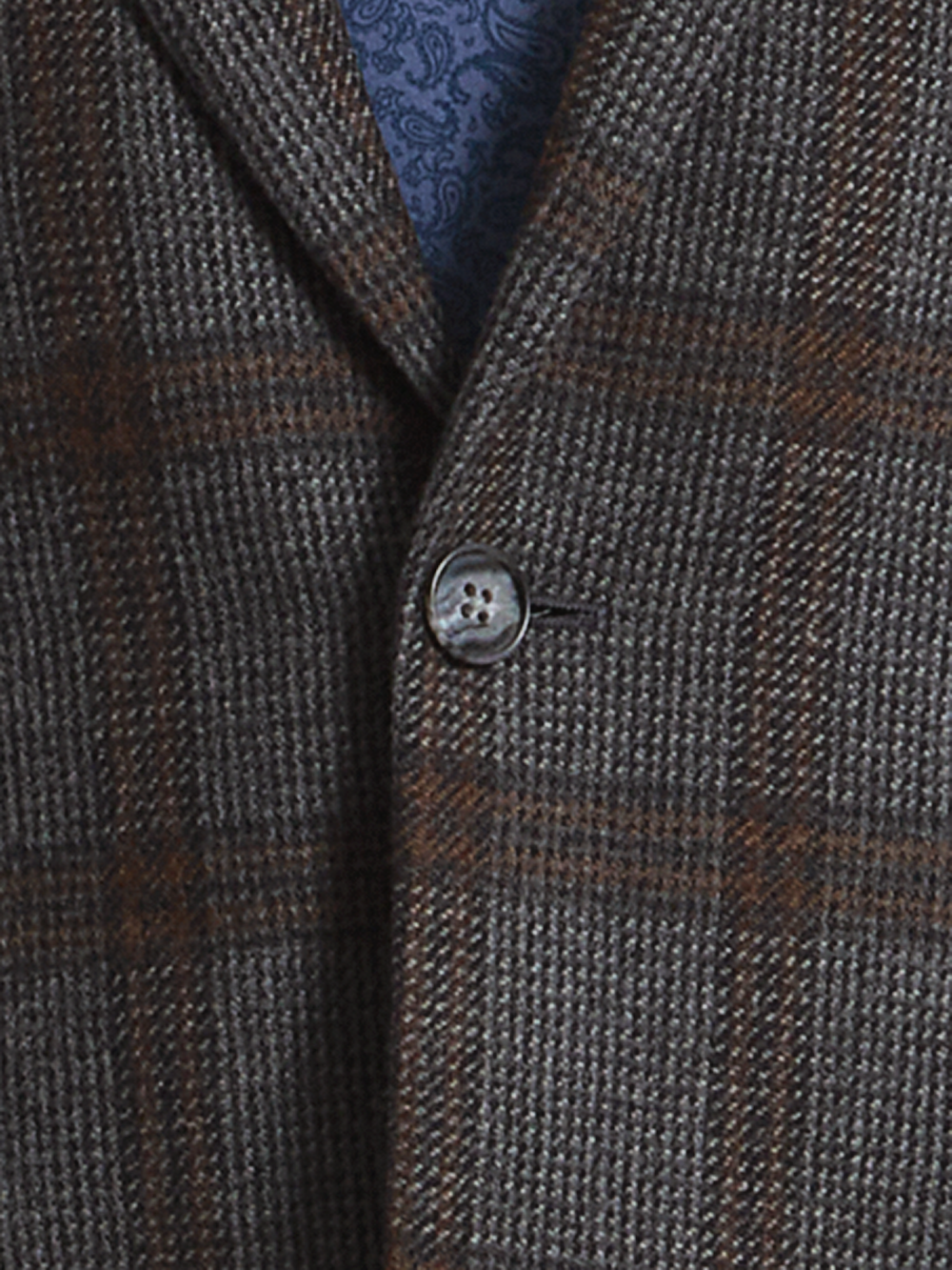 Alternate Shot of Men's grey/tan  Sportcoats  - 5