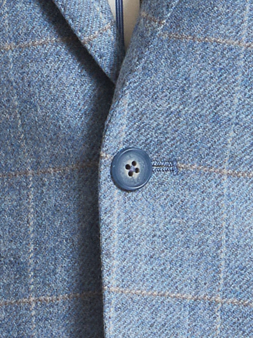 Alternate Shot of Men's tan/light blue  Sportcoats  - 5