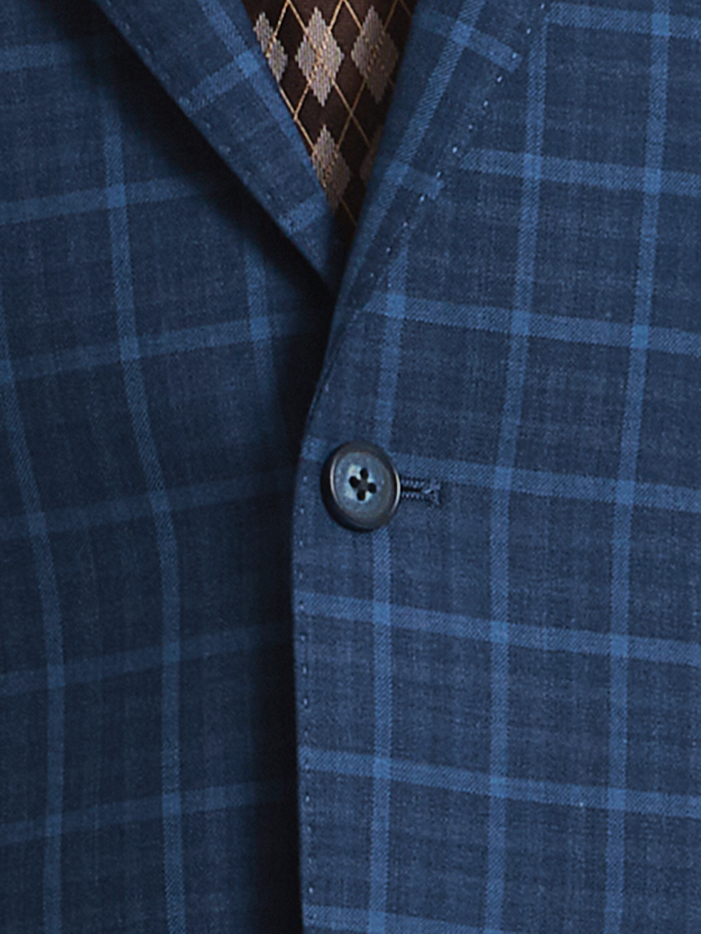 Alternate Shot of Men's blue  Sportcoats  - 5
