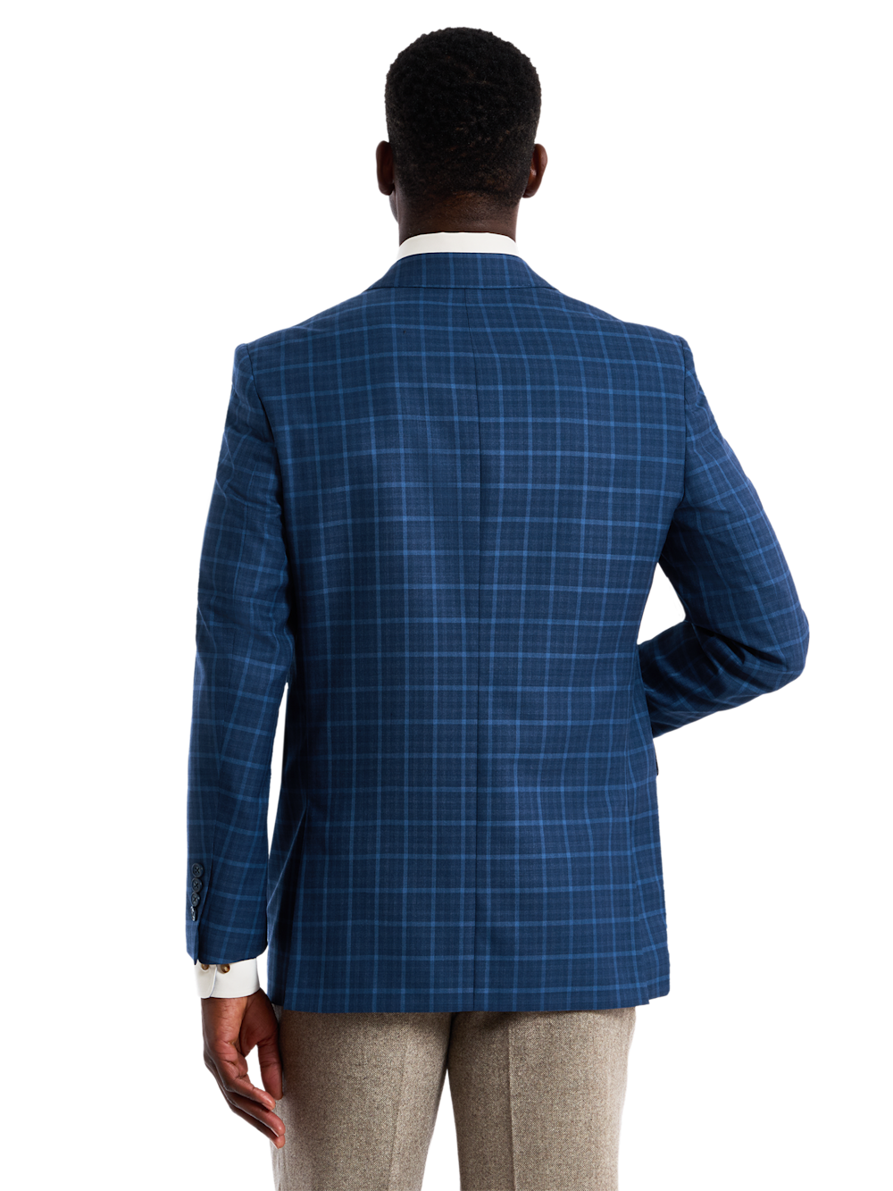 Alternate Shot of Men's blue  Sportcoats  - 6
