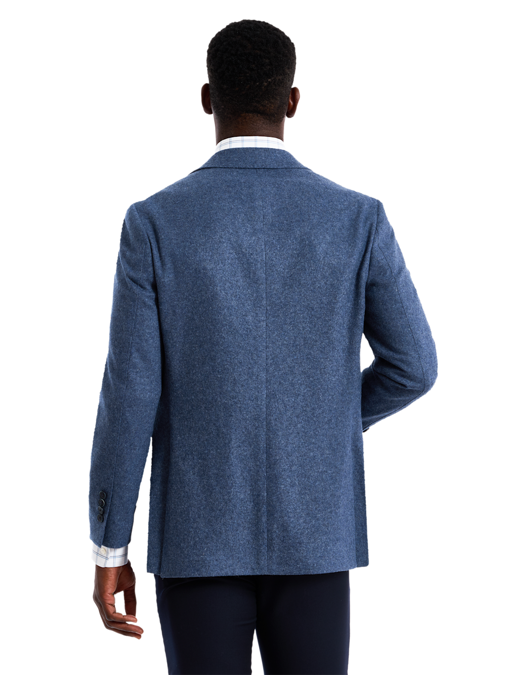 Alternate Shot of Men's blue  Sportcoats  - 5