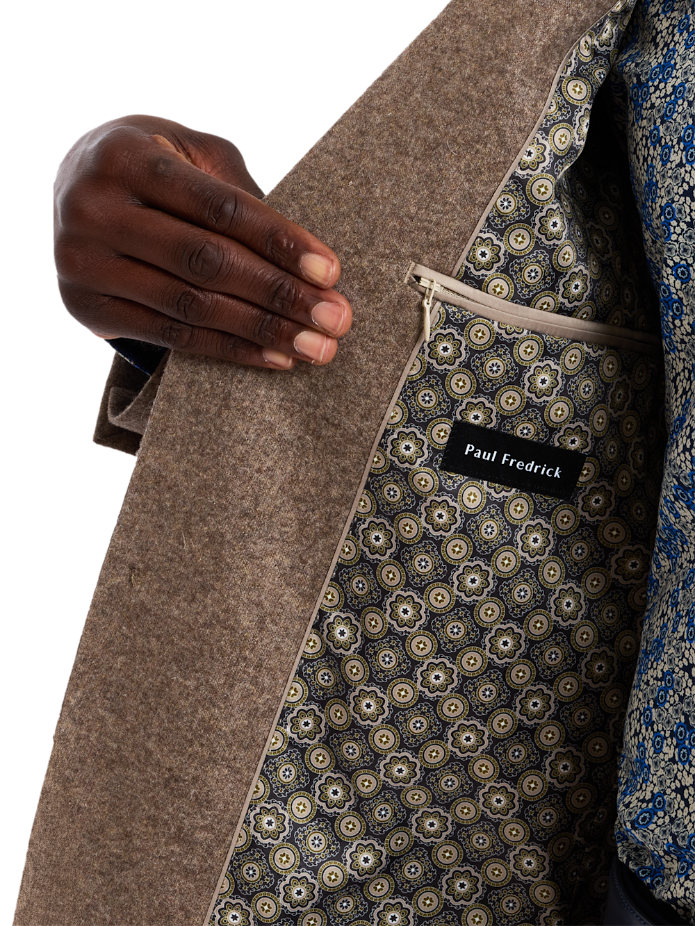 Alternate Shot of Men's brown  Sportcoats  - 3
