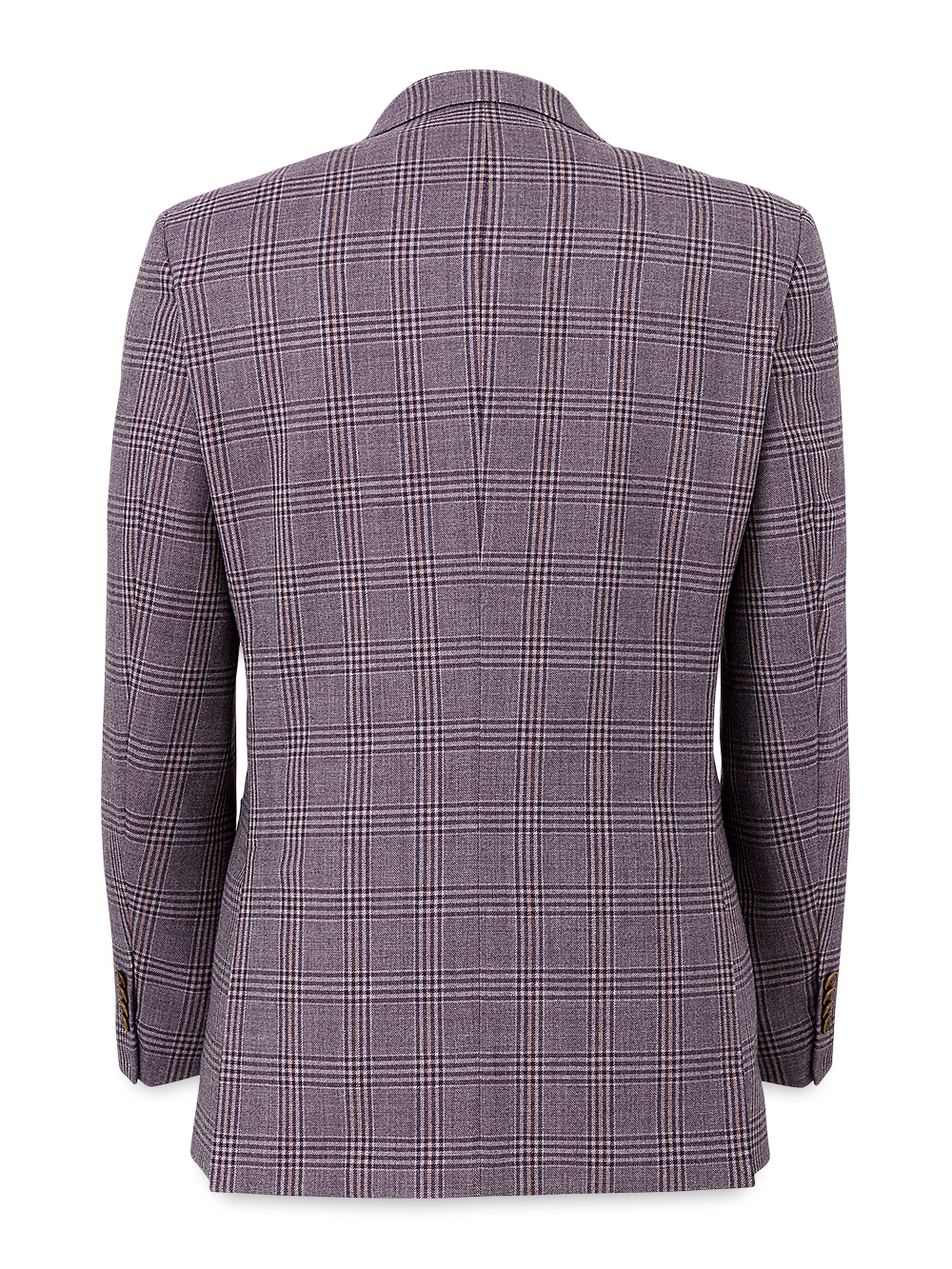 Alternate Image of Wool Plaid Single Breasted Notch Lapel Sport Coat-4